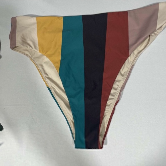 NEW O'Neill [ Medium ] Sapa Stripe High Rise‎ Bikini Bottom - Picture 5 of 12